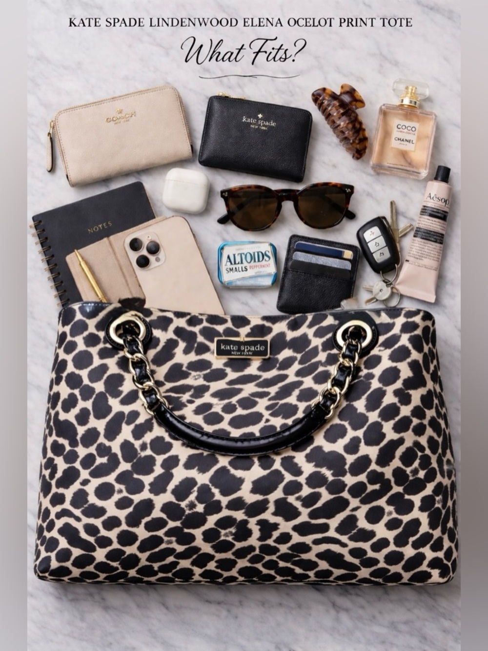 Kate Spade Lindenwood Elena Ocelot Print Tote – EUC - Picture 9 of 16